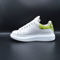 Alexander Mcqueen Oversize blanc/python jaune fluo - T36