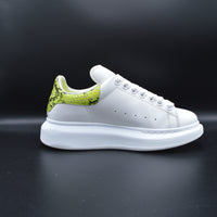 Alexander Mcqueen Oversize blanc/python jaune fluo - T36