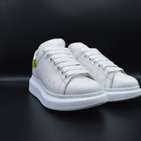 Alexander Mcqueen Oversize blanc/python jaune fluo - T36