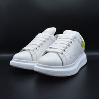 Alexander Mcqueen Oversize blanc/python jaune fluo - T36