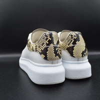 Alexander Mcqueen Oversize blanc/python - T39