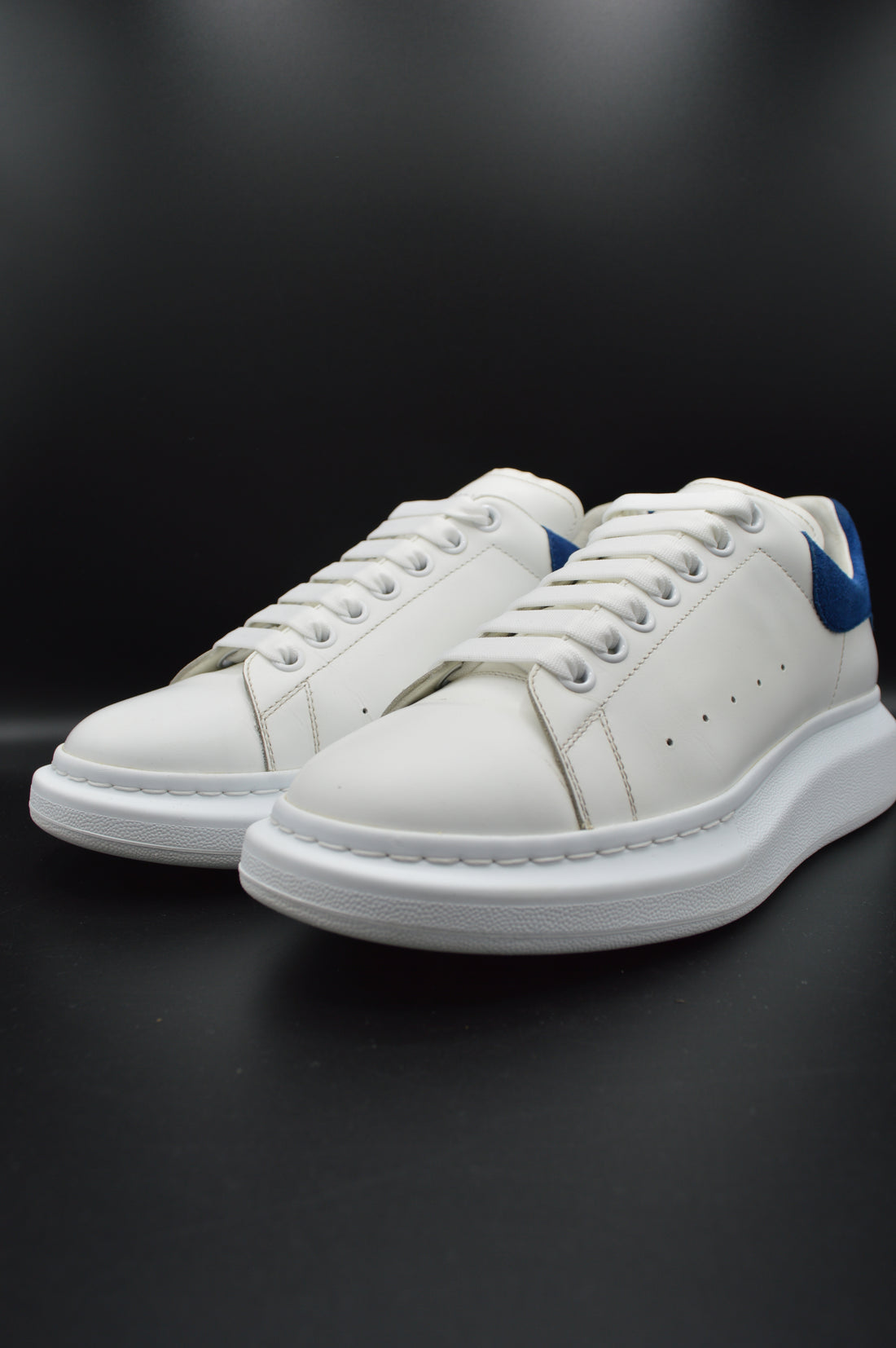 Alexander Mcqueen oversize blanc/bleu marine - T42