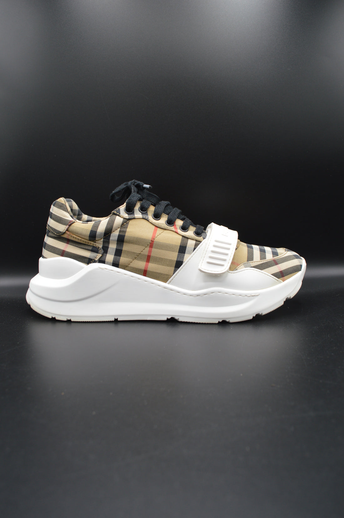 Burberry sneakers check beige/noir - T42