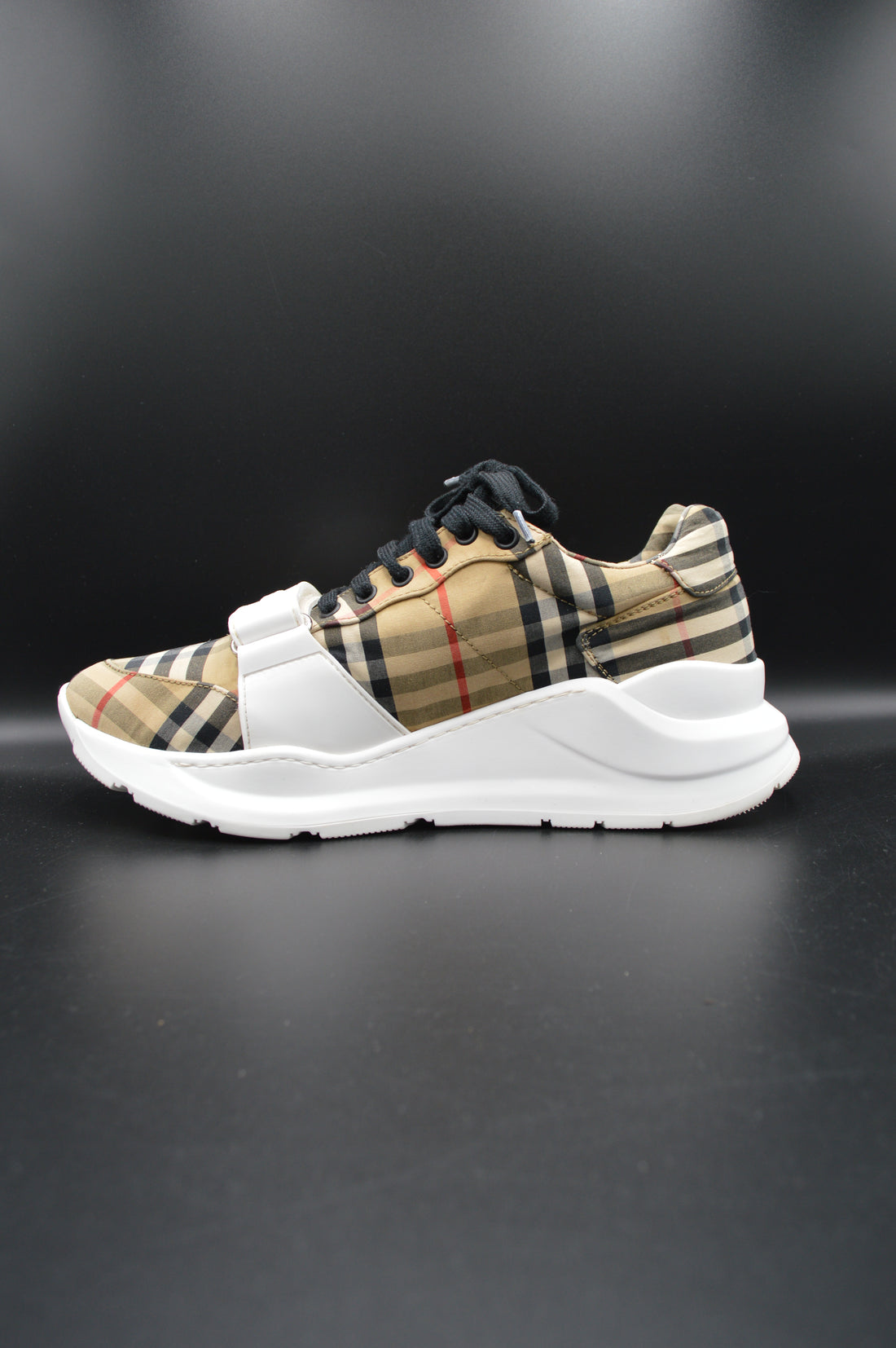 Burberry sneakers check beige/noir - T42