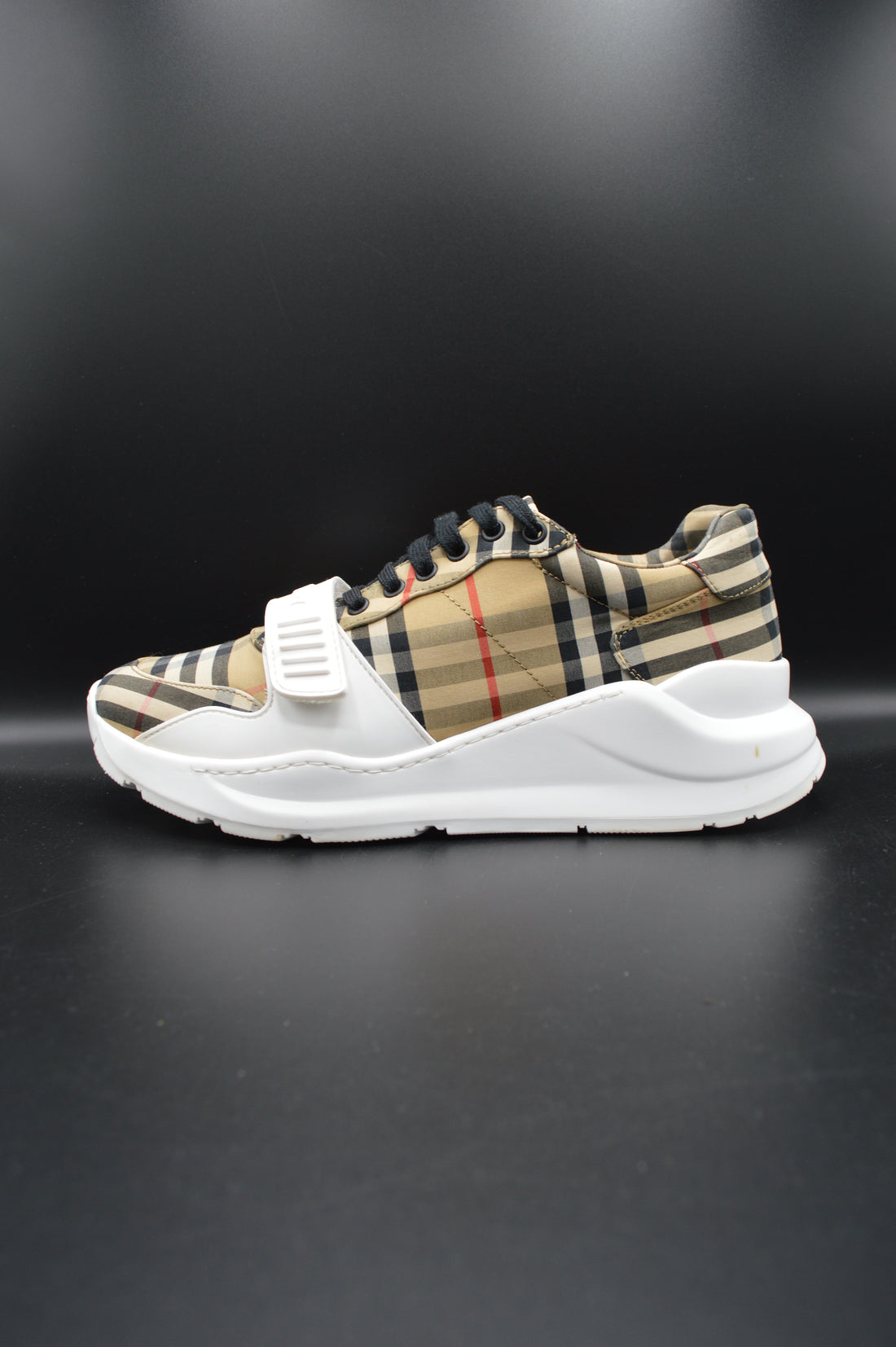 Burberry sneakers check beige/noir - T42