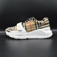 Burberry sneakers check beige/noir - T42