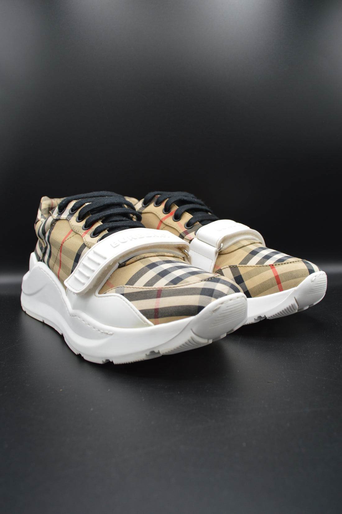 Burberry sneakers check beige/noir - T42