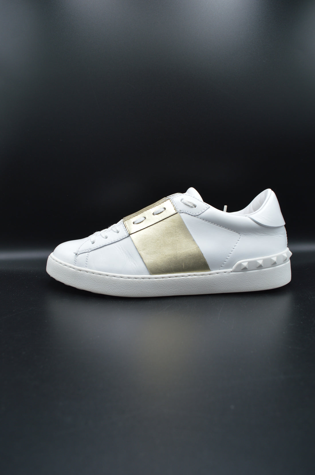Valentino open blanc/doré - T39