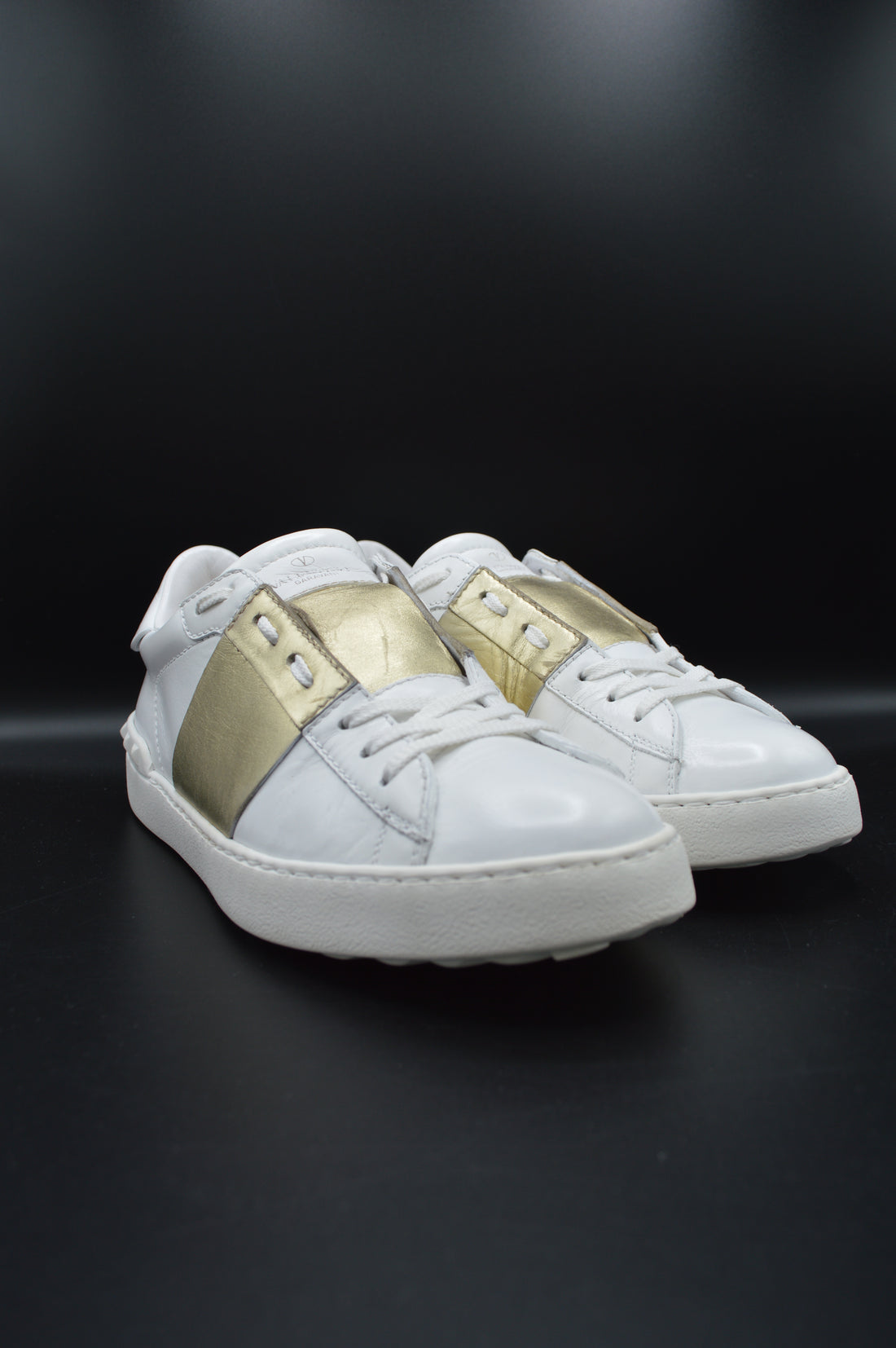 Valentino open blanc/doré - T39
