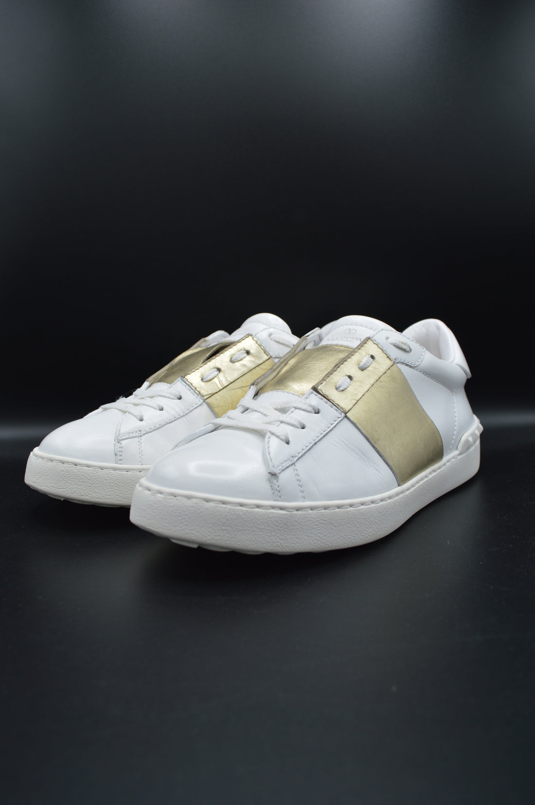 Valentino open blanc/doré - T39