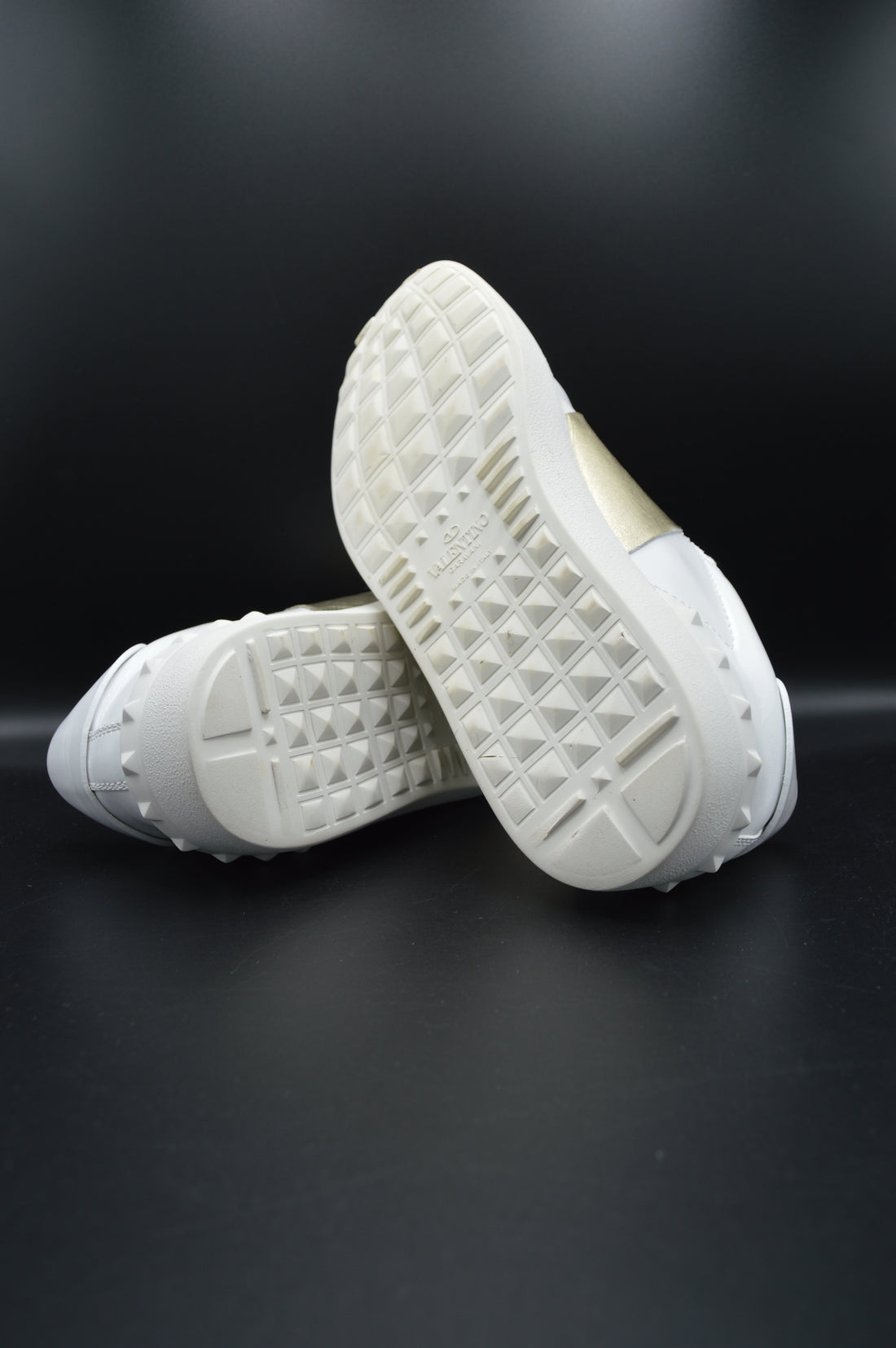 Valentino open blanc/doré - T39