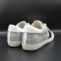 Golden Goose superstar paillette argent/blanc - T36