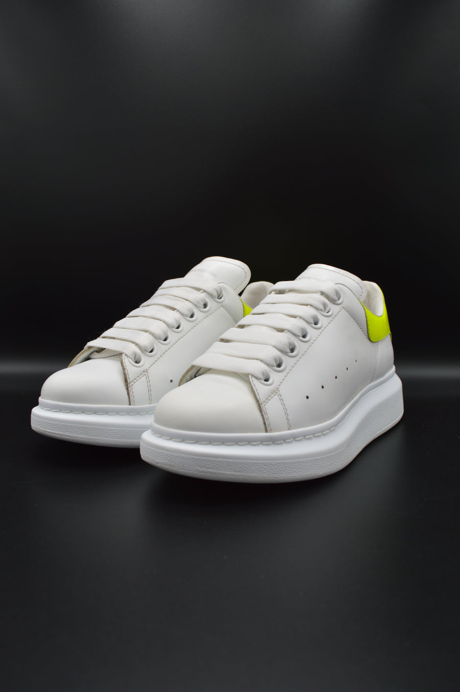 Alexander Mcqueen oversize blanc / jaune fluo  - T36