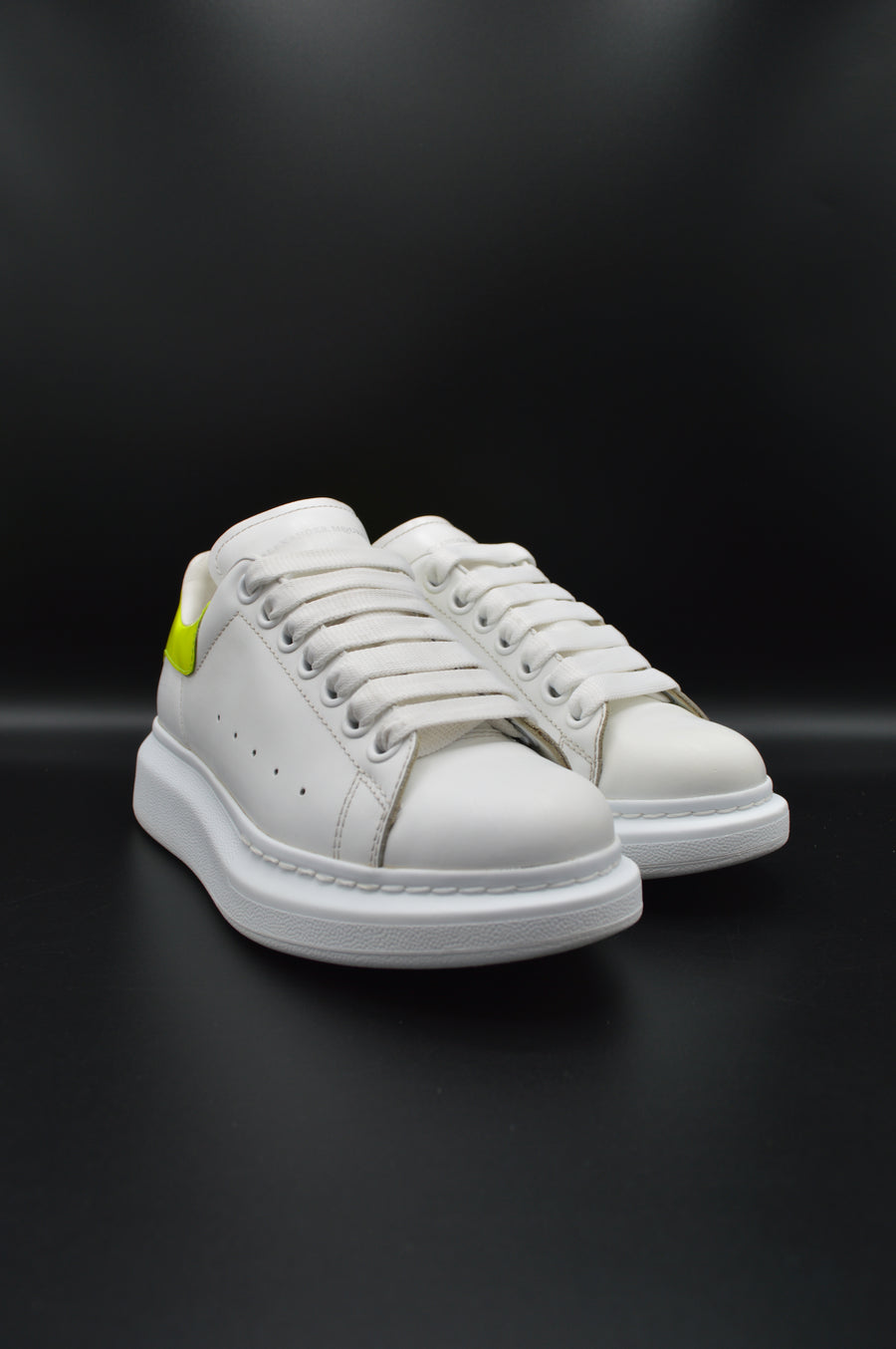 Alexander Mcqueen oversize blanc / jaune fluo  - T36