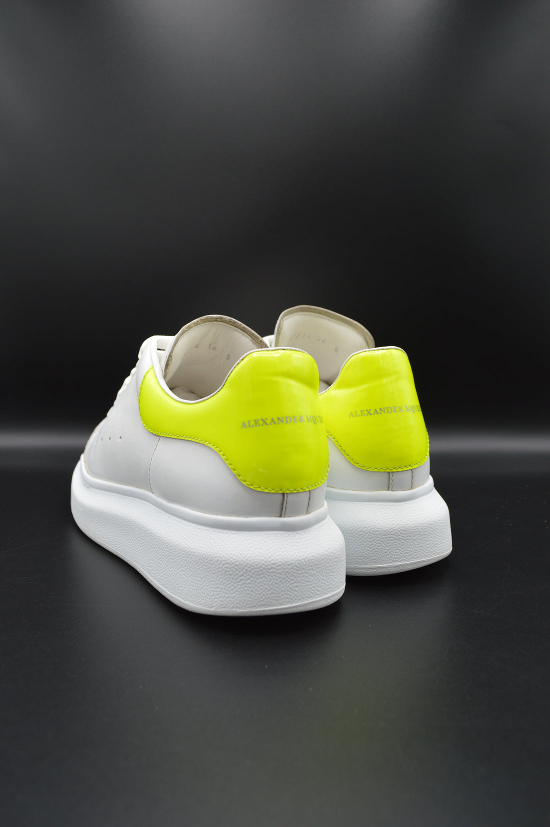 Alexander Mcqueen oversize blanc / jaune fluo  - T36