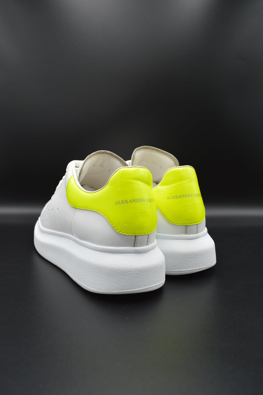 Alexander Mcqueen oversize blanc / jaune fluo  - T36