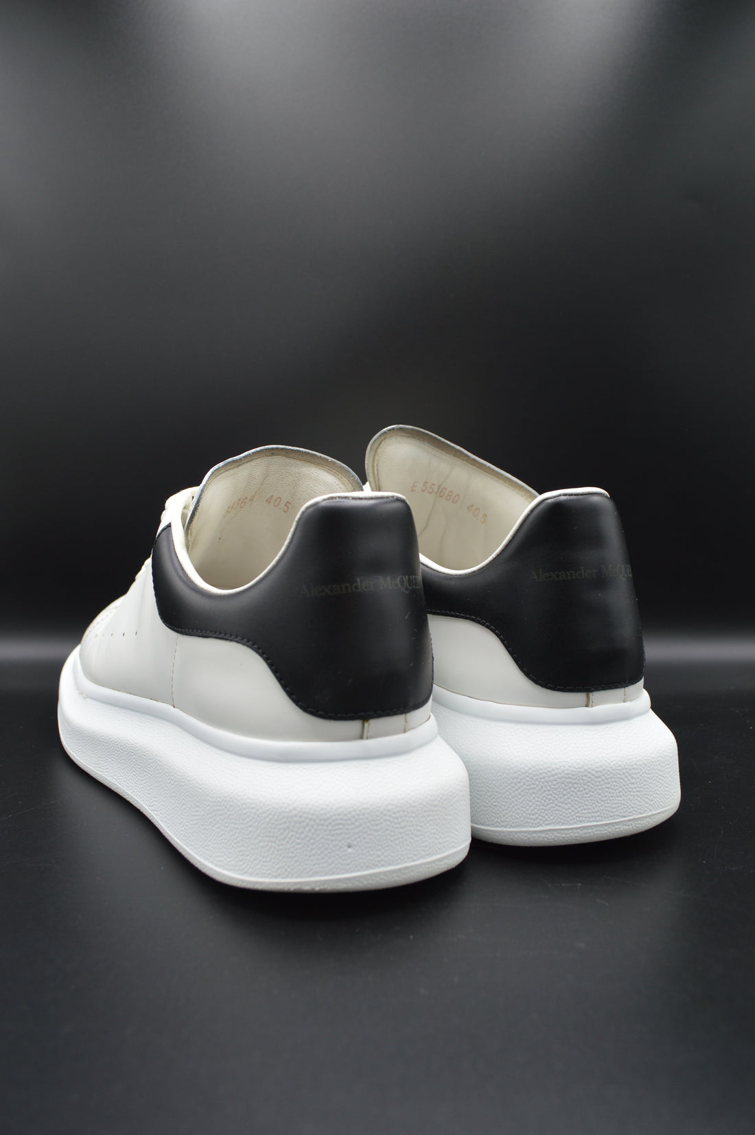 Alexander mcqueen oversize blanc/noir - T40,5