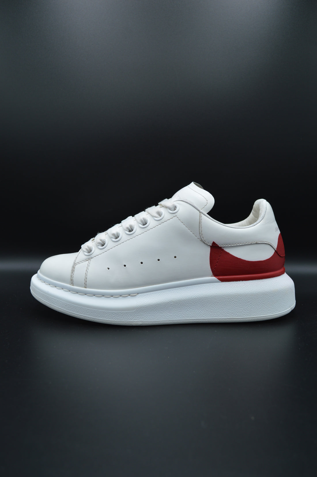 Alexander Mcqueen oversize blanc/rouge - T36