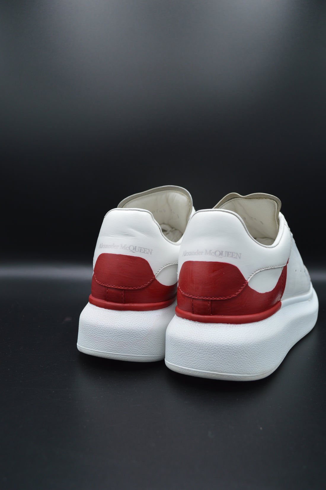 Alexander Mcqueen oversize blanc/rouge - T36