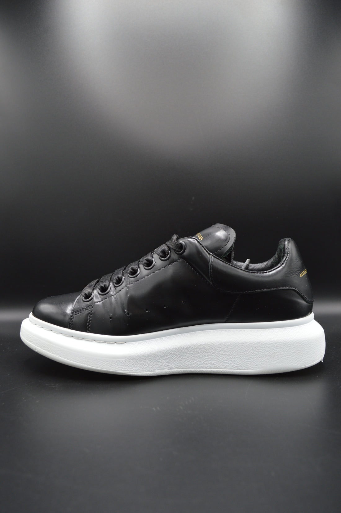 Alexander Mcqueen oversize cuir noir - T37,5