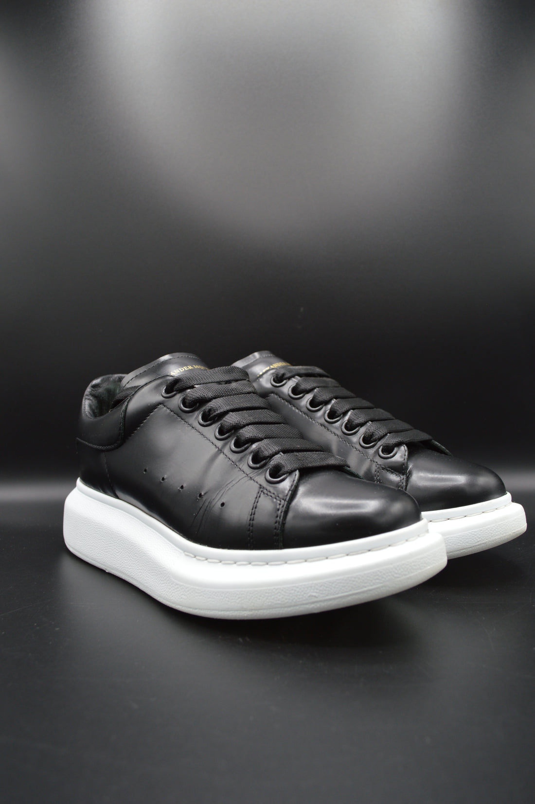 Alexander Mcqueen oversize cuir noir - T37,5