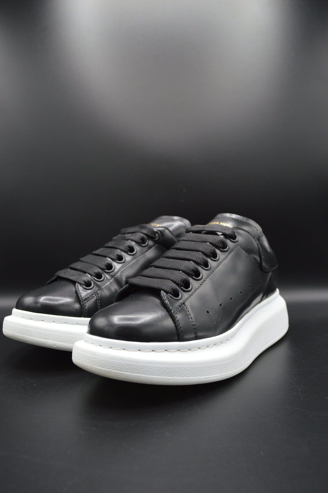 Alexander Mcqueen oversize cuir noir - T37,5
