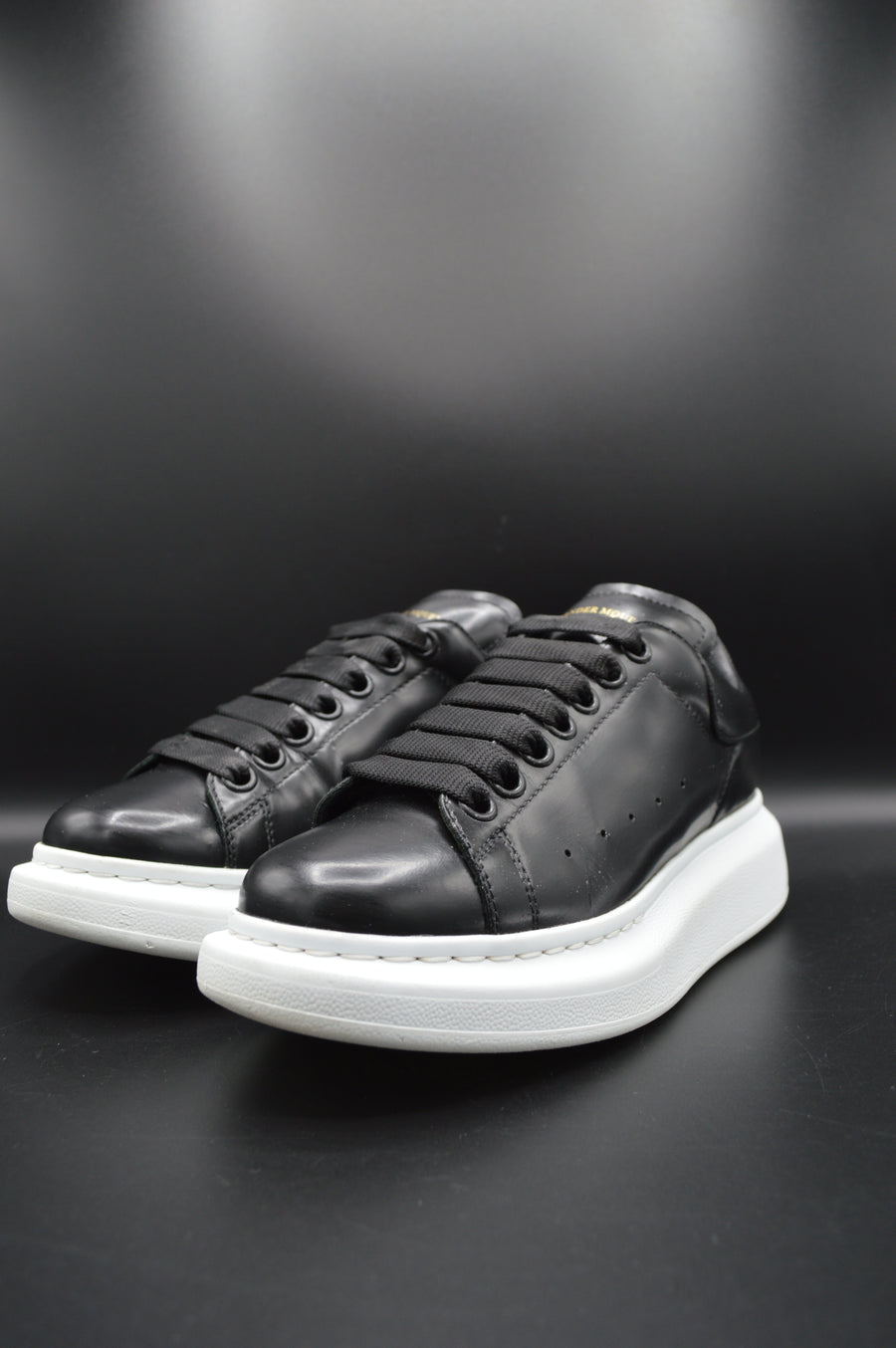 Alexander Mcqueen oversize cuir noir - T37,5