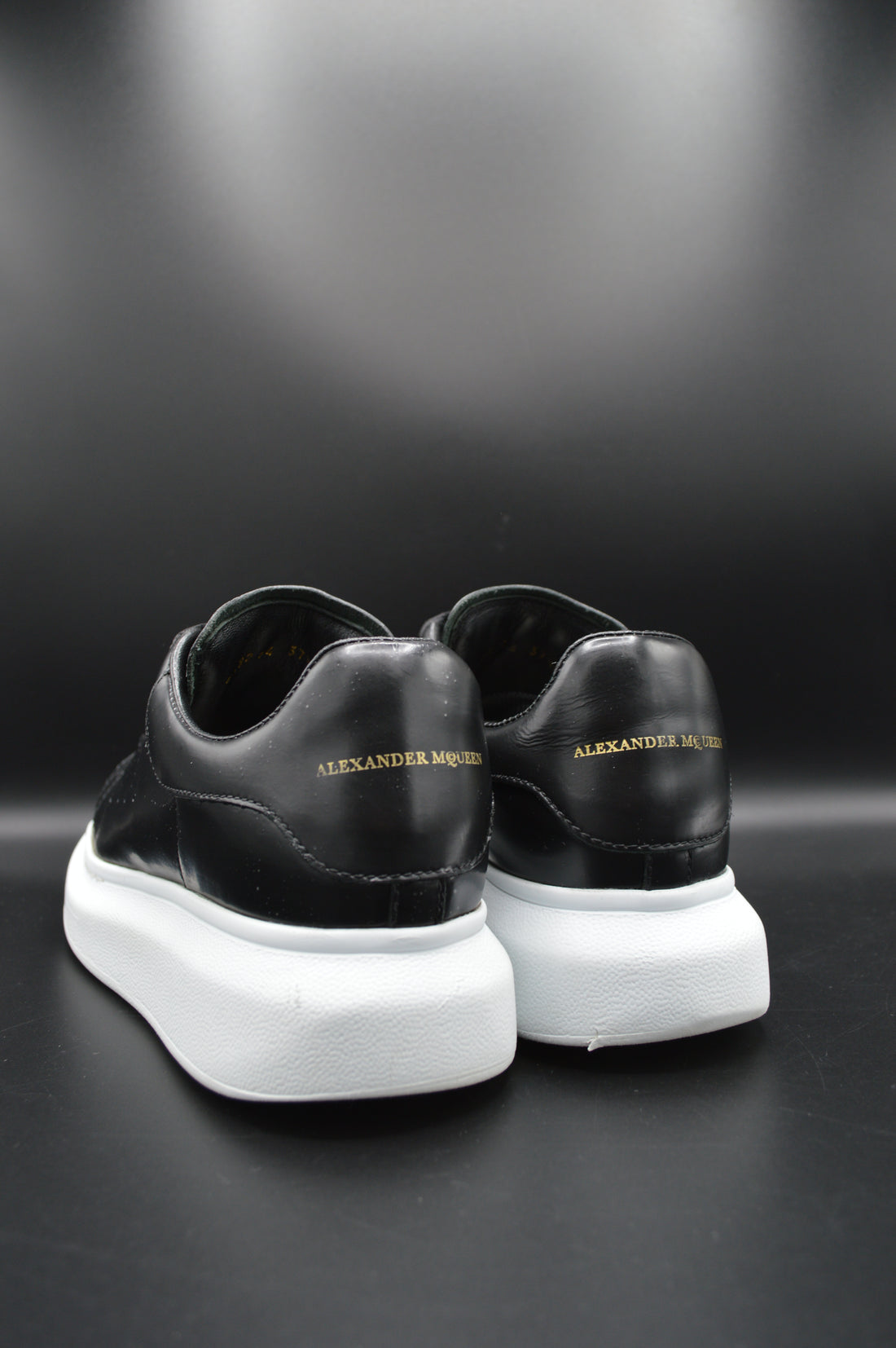 Alexander Mcqueen oversize cuir noir - T37,5