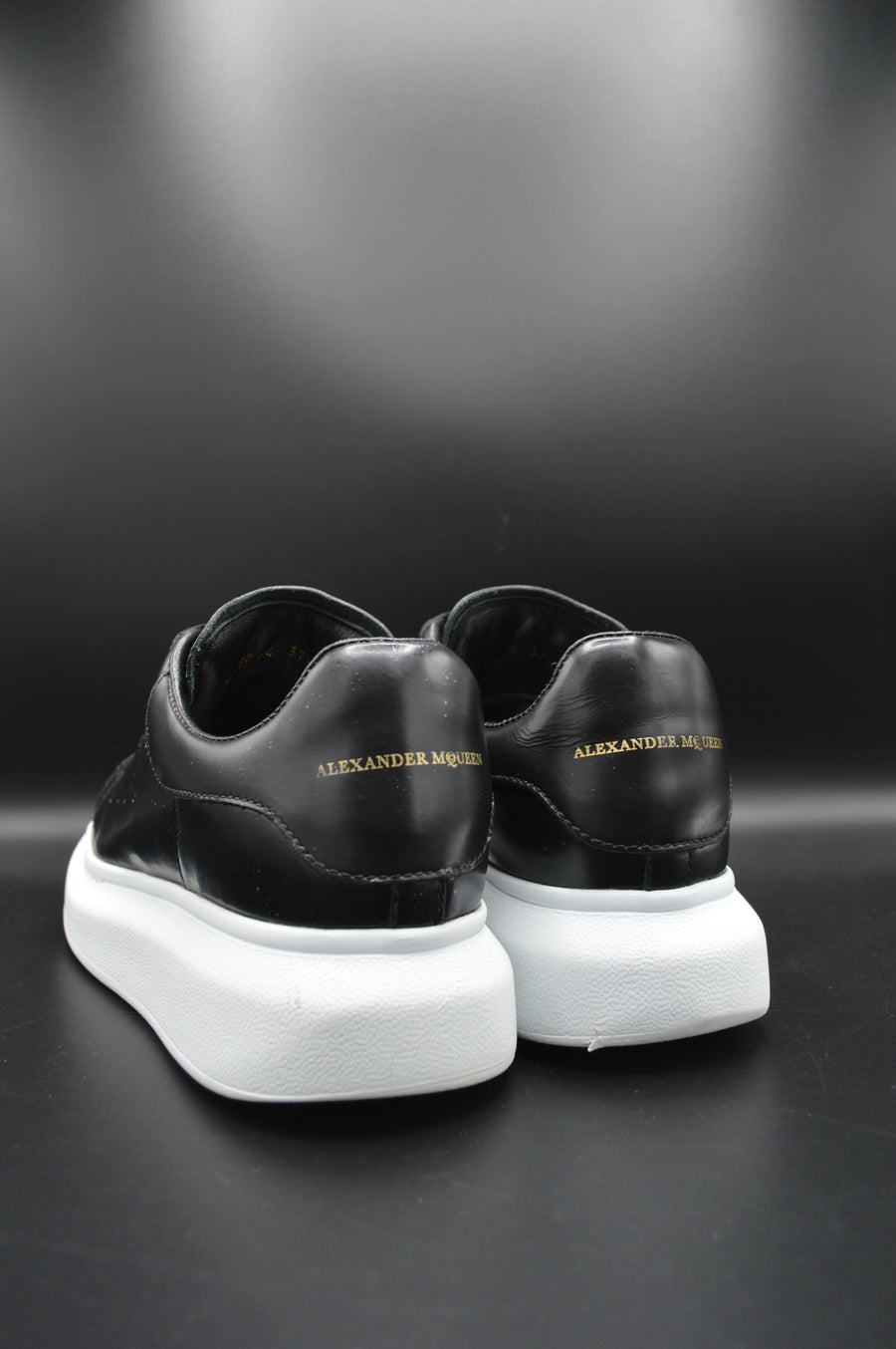 Alexander Mcqueen oversize cuir noir - T37,5