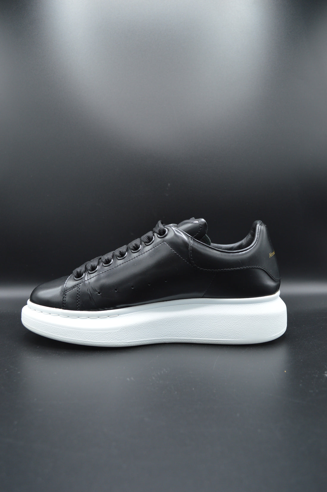 Alexander Mcqueen oversize cuir noir - T36,5