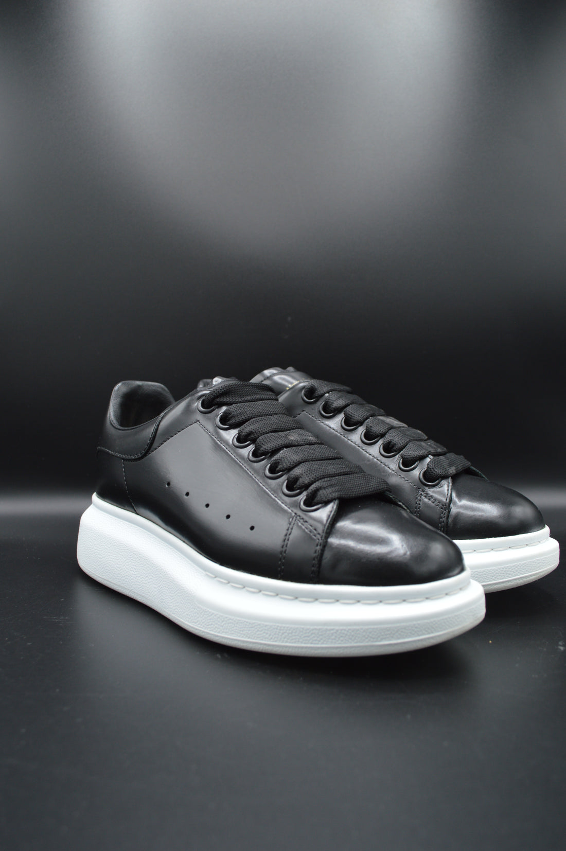 Alexander Mcqueen oversize cuir noir - T36,5