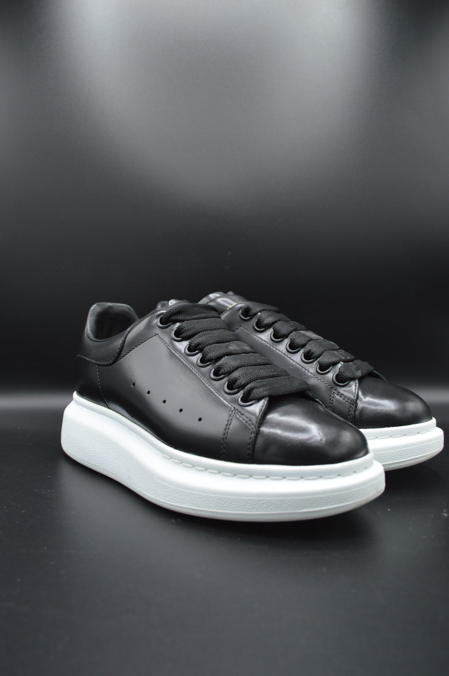 Alexander Mcqueen oversize cuir noir - T36,5