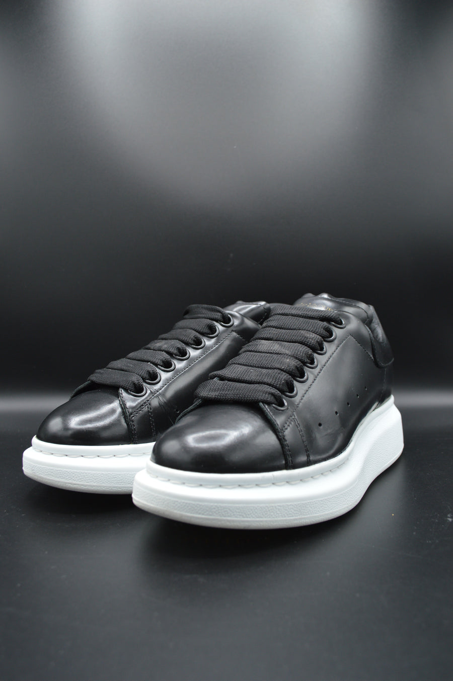 Alexander Mcqueen oversize cuir noir - T36,5