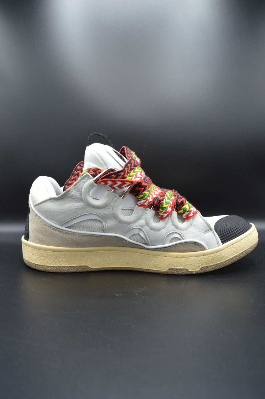 Lanvin Curb cuir blanc/beige/gris - T42
