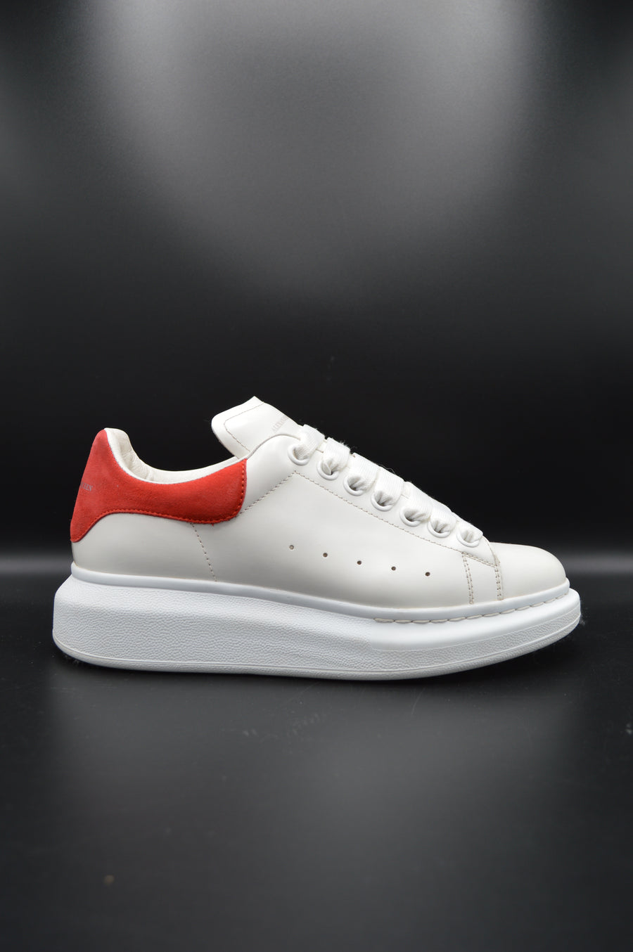 Alexander Mcqueen Oversize cuir blanc/ rouge - T37