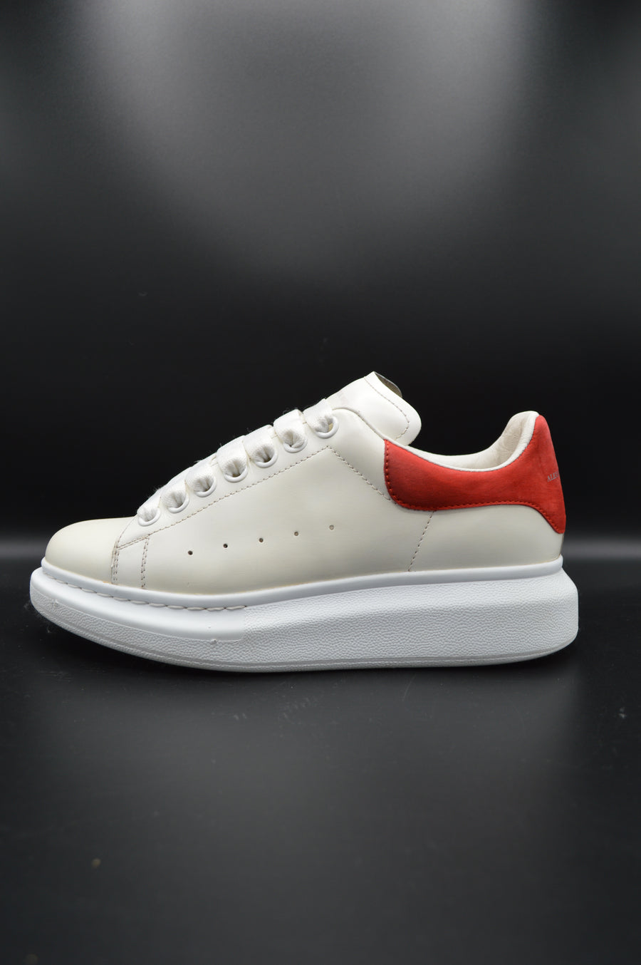 Alexander Mcqueen Oversize cuir blanc/ rouge - T37