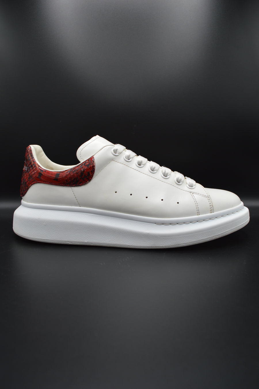 Alexander Mcqueen oversize blanc/ python rouge - T43