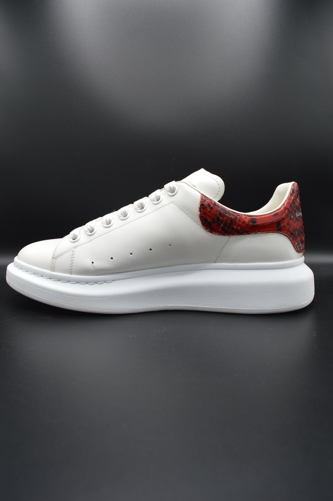 Alexander Mcqueen oversize blanc/ python rouge - T43
