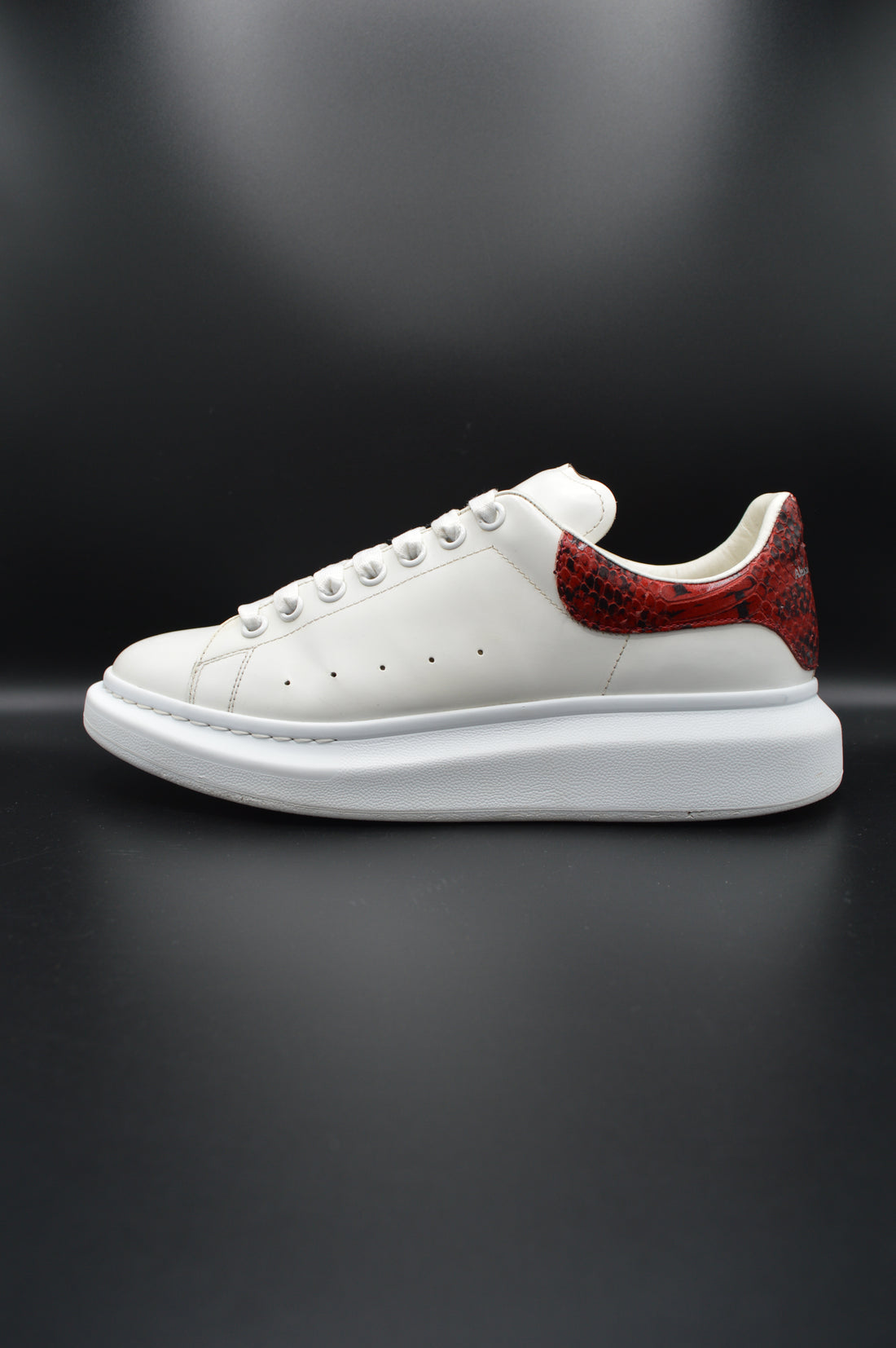 Alexander Mcqueen oversize blanc/ python rouge - T43