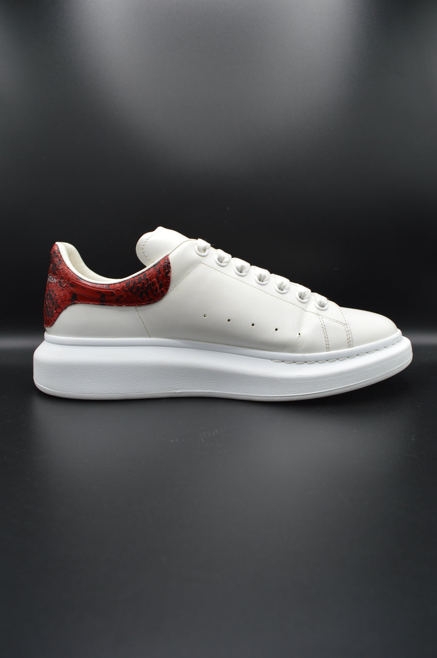 Alexander Mcqueen oversize blanc/ python rouge - T43