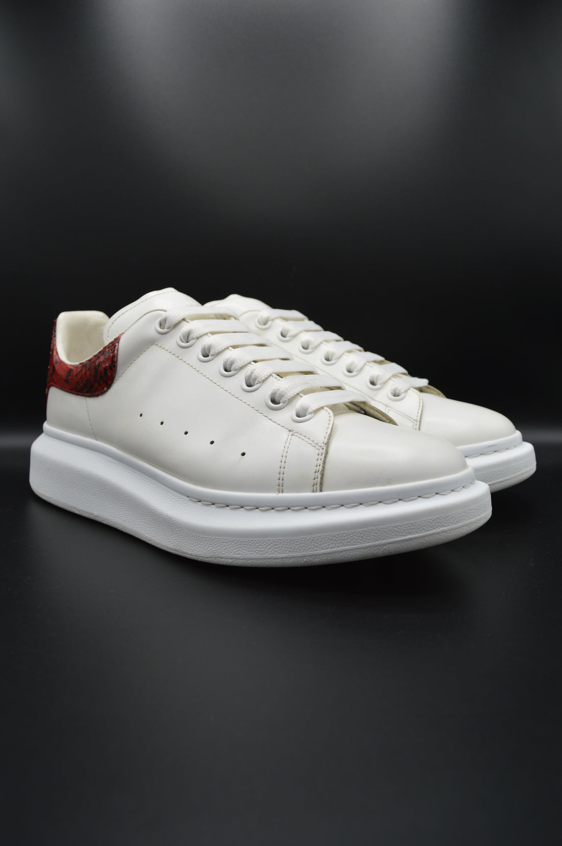Alexander Mcqueen oversize blanc/ python rouge - T43