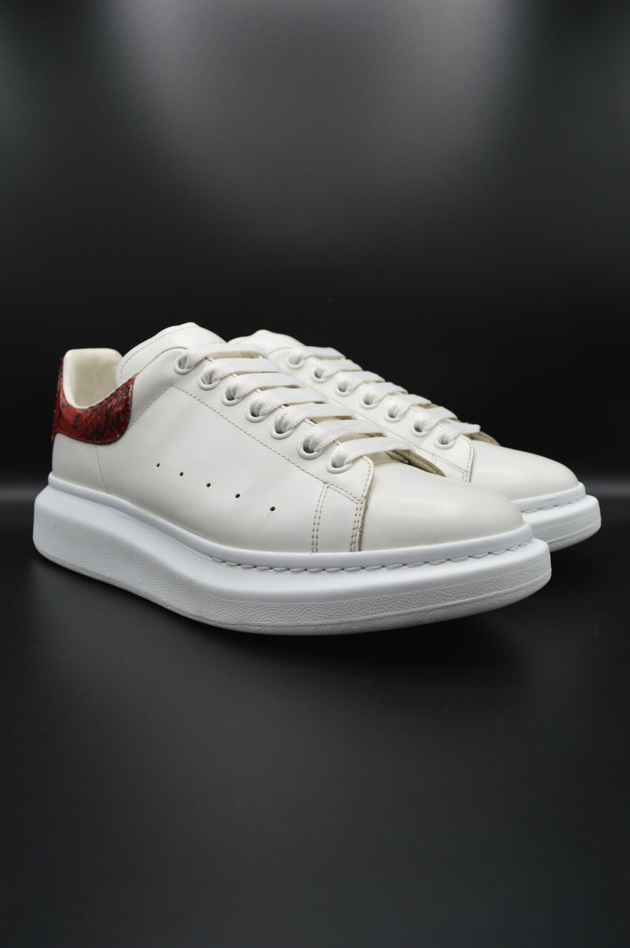 Alexander Mcqueen oversize blanc/ python rouge - T43