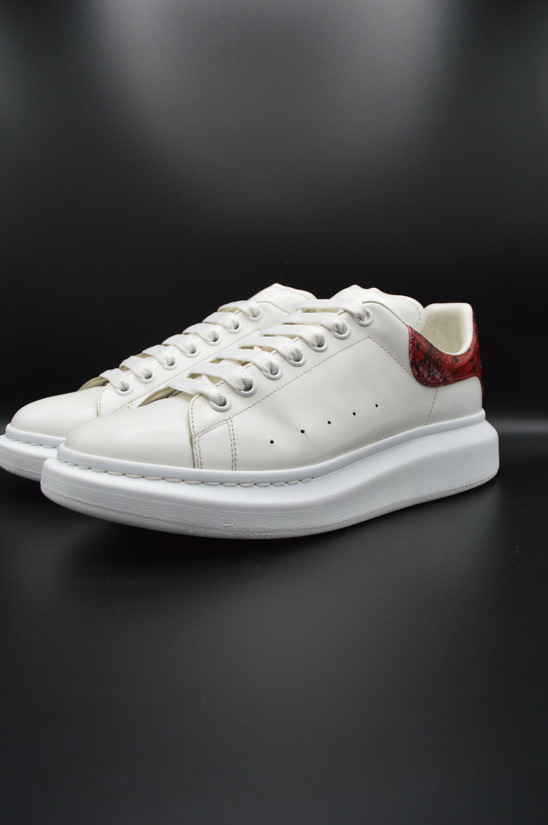 Alexander Mcqueen oversize blanc/ python rouge - T43