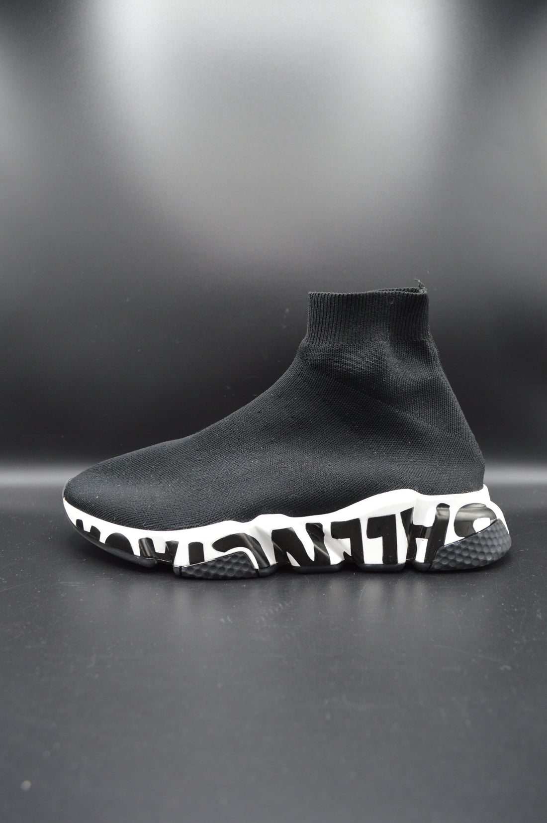 Balenciaga speedtrainer graffiti blanc/noir - T39
