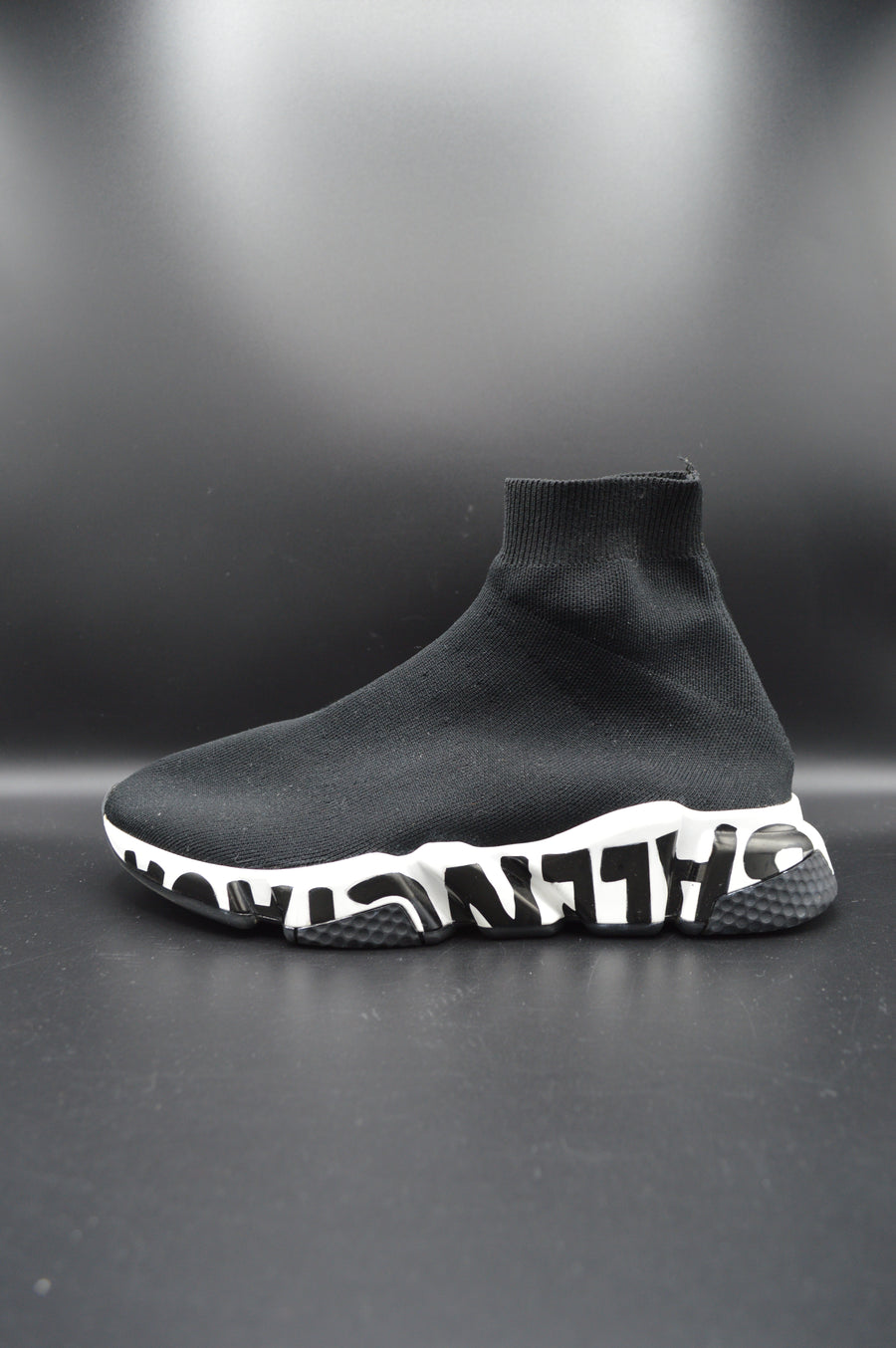 Balenciaga speedtrainer graffiti blanc/noir - T39