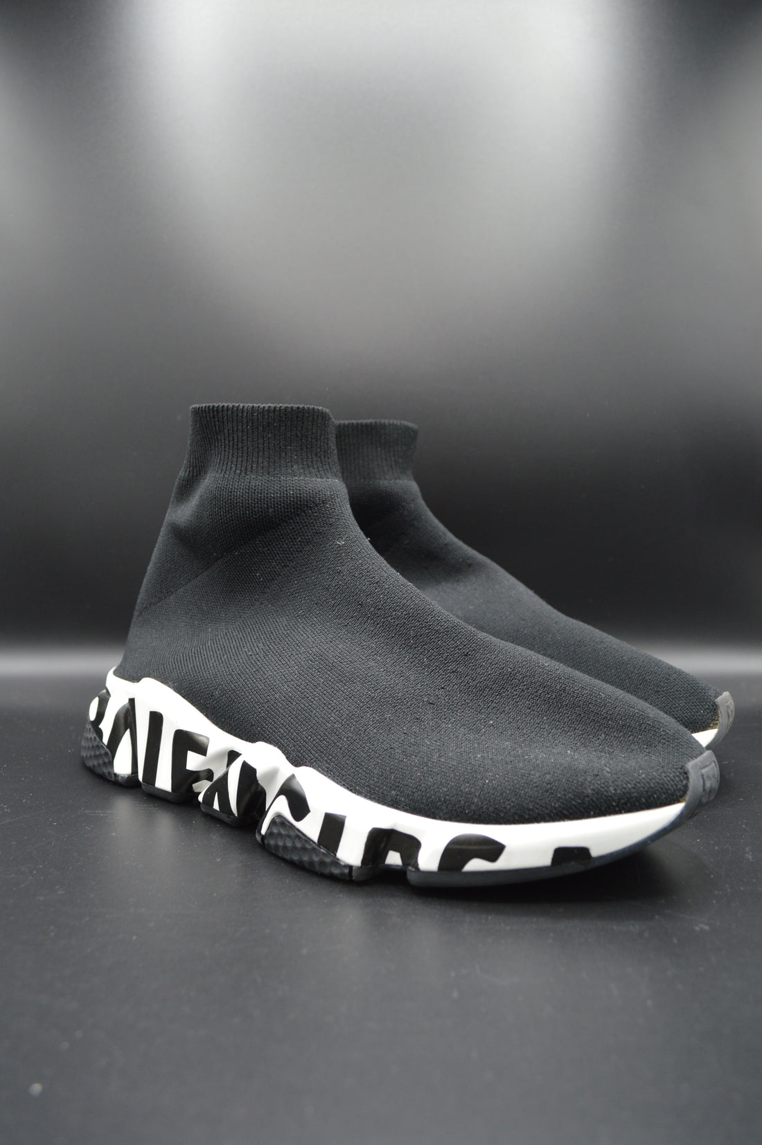 Balenciaga speedtrainer graffiti blanc/noir - T39