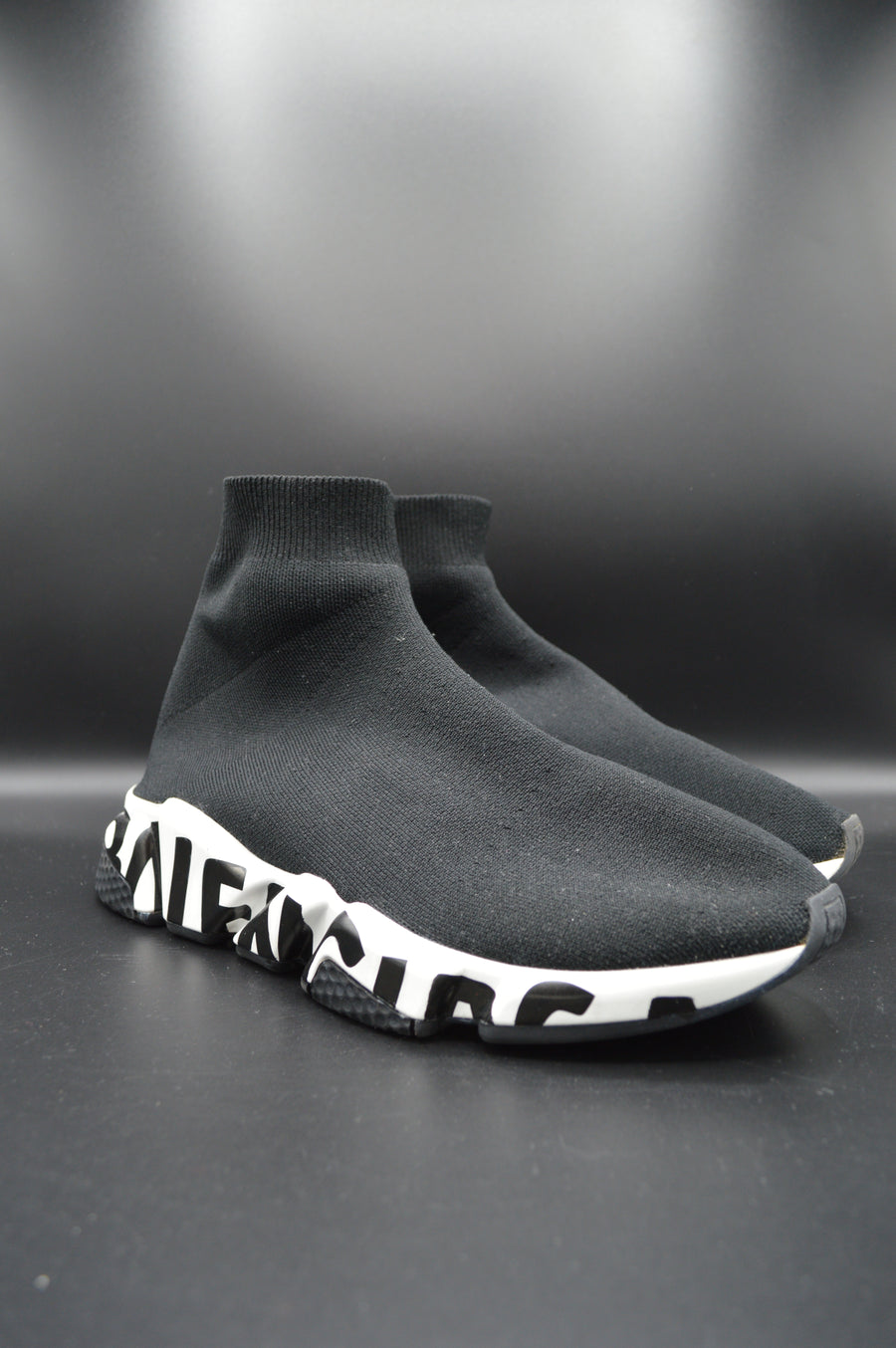 Balenciaga speedtrainer graffiti blanc/noir - T39