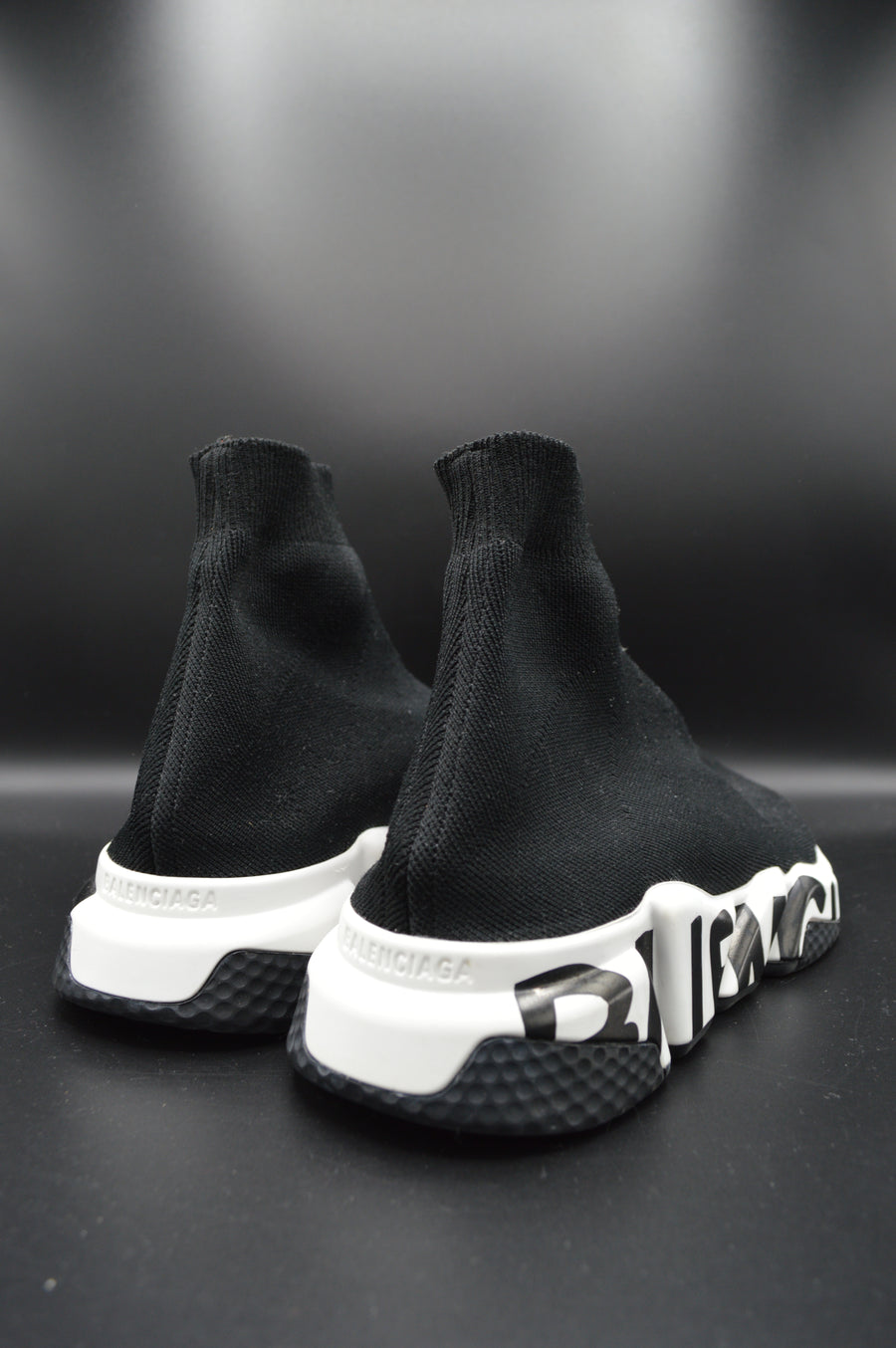 Balenciaga speedtrainer graffiti blanc/noir - T39
