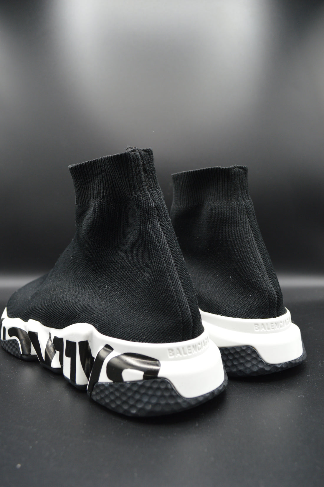 Balenciaga speedtrainer graffiti blanc/noir - T39