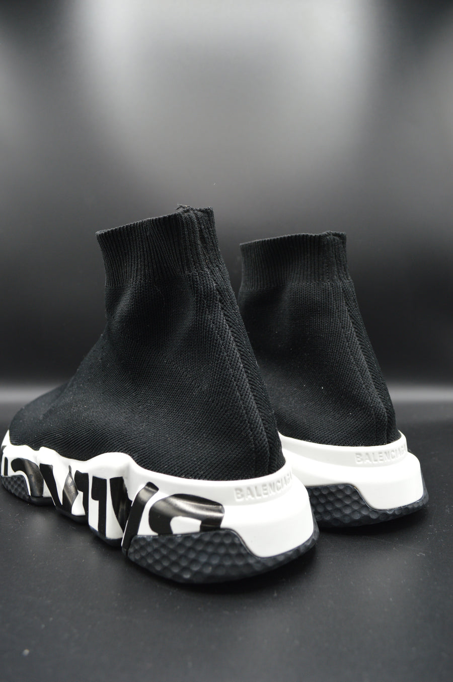 Balenciaga speedtrainer graffiti blanc/noir - T39